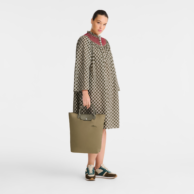 Le Pliage Green M Tote bag , Artichoke - Canvas