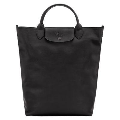 Le Pliage Xtra M Tote bag , Black - Leather