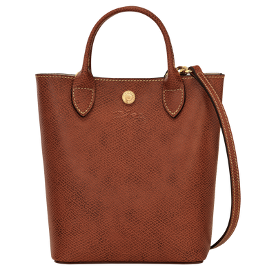 Épure XS Tote bag , Brown - Leather