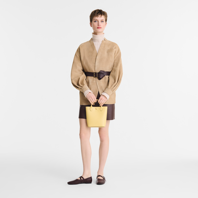 Épure XS Tote bag , Yellow Chick - Leather