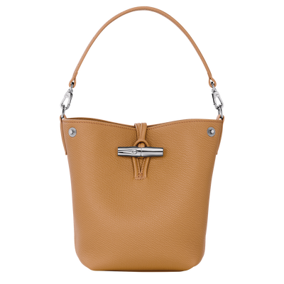 Le Roseau XS Bucket bag , Walnut - Leather