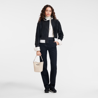 Le Roseau XS Bucket bag , Paper - Leather