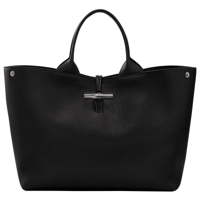 Le Roseau L Handbag , Black - Leather