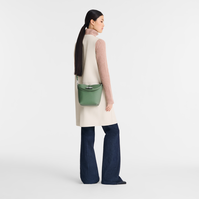 Le Roseau XS Bucket bag , Oregano - Leather