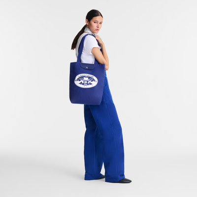 Le Pliage Collection M Tote bag , Cobalt - Canvas