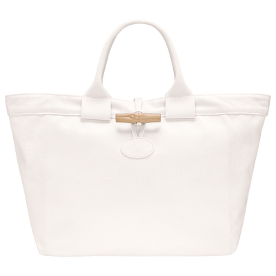 Le Roseau L Tote bag , Ecru - Canvas