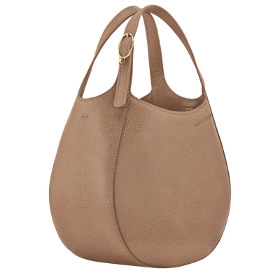 Le Foulonné S Handbag , Biscuit - Leather