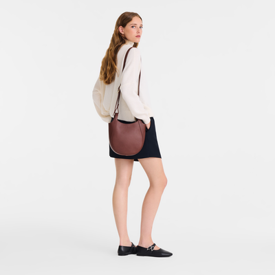 Le Foulonné S Crossbody bag , Coffee - Leather