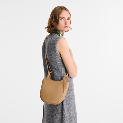 Le Foulonné S Crossbody bag , Biscuit - Leather