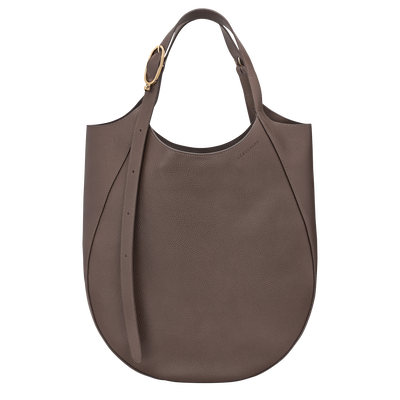 Le Foulonné XL Tote bag , Taupe - Leather