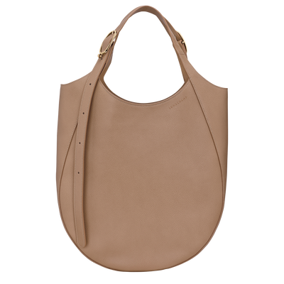Le Foulonné XL Tote bag , Biscuit - Leather