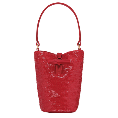 Le Roseau Handbag , Red - Canvas
