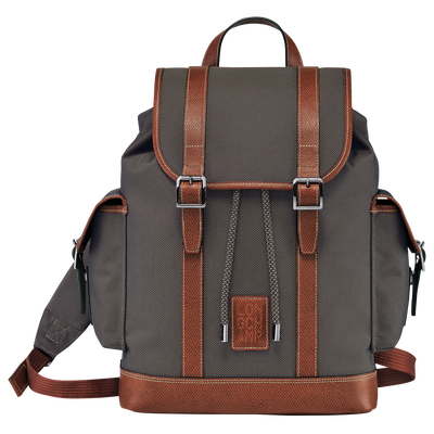 Boxford Backpack , Brown - Recycled canvas