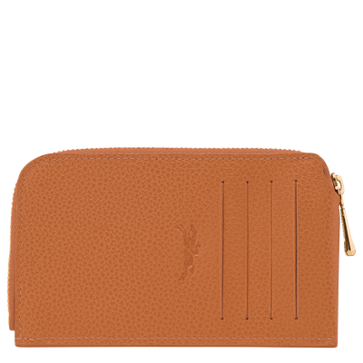 Le Foulonné Card holder , Amber - Leather