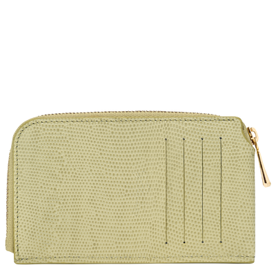 Longchamp Pocket Card holder , Pistachio - Leather