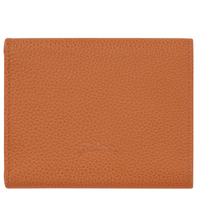 Le Foulonné Compact wallet , Amber - Leather