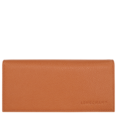 Le Foulonné Long continental wallet , Amber - Leather