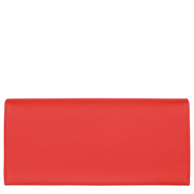Le Roseau Long continental wallet , Vermilion - Leather