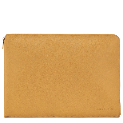 Le Foulonné Laptop case , Nutmeg - Leather