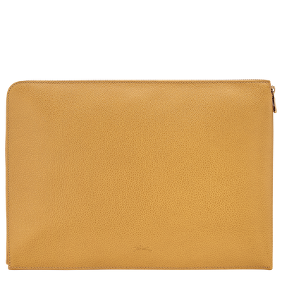 Le Foulonné Laptop case , Nutmeg - Leather