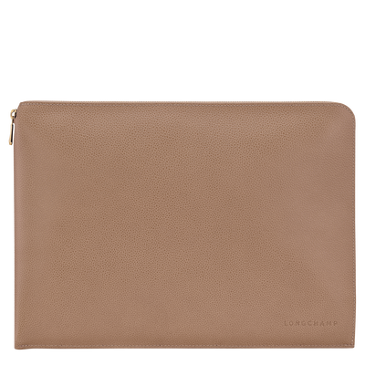 Le Foulonné Laptop case , Biscuit - Leather