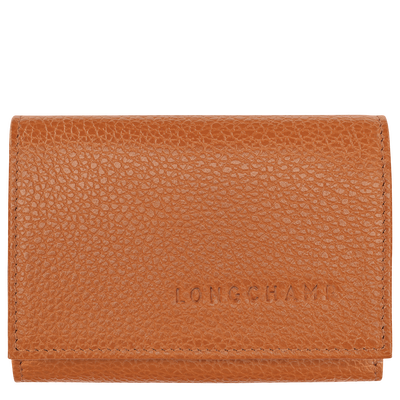 Le Foulonné Compact wallet , Amber - Leather