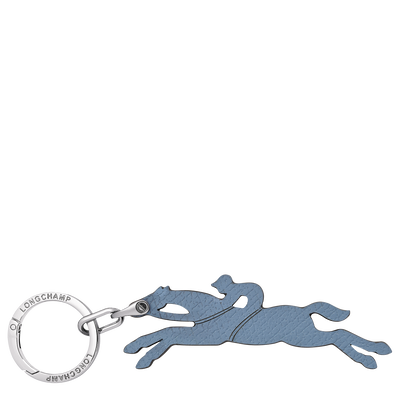 Le Pliage Original Key ring , Slate - Leather
