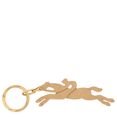Key ring , Gold - Leather