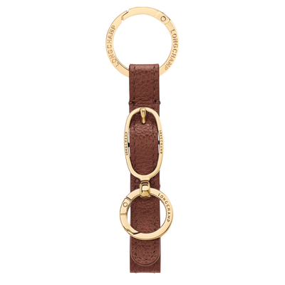Le Foulonné Key ring , Coffee - Leather