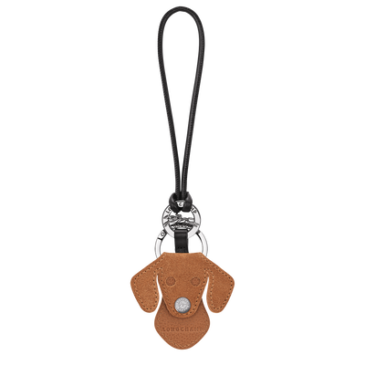 Key ring , Natural - Leather