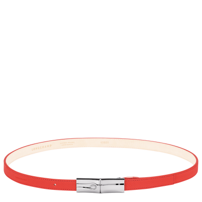 Le Roseau Ladies' belt , Vermilion - Leather