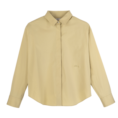 Shirt , Pistachio - Popelin