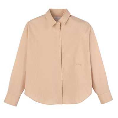 Shirt , Cream - Popelin