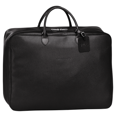 Le Foulonné M Suitcase , Black - Leather