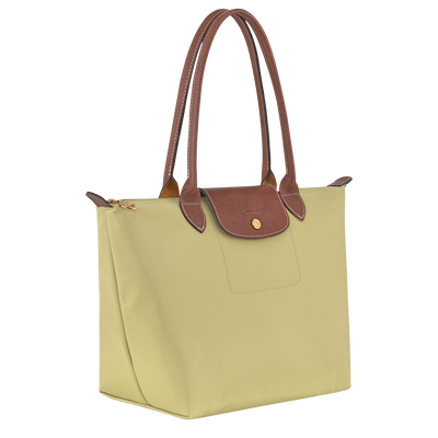 Le Pliage Original M Tote bag , Pistachio - Recycled canvas