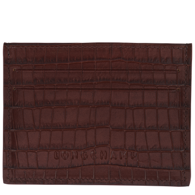 Longchamp Pocket Card holder , Mocha - Leather