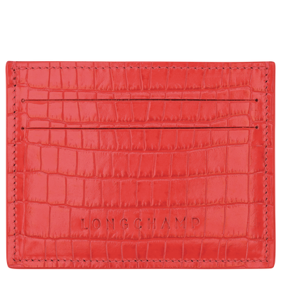 Longchamp Pocket Card holder , Vermilion - Leather