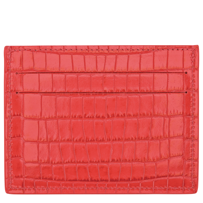 Longchamp Pocket Card holder , Vermilion - Leather