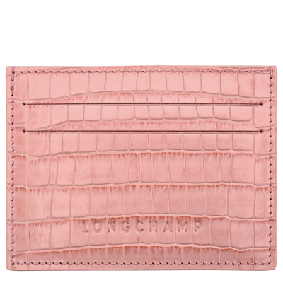 Longchamp Pocket Card holder , Pink Tea - Leather