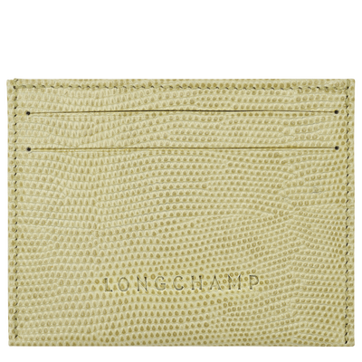 Longchamp Pocket Card holder , Pistachio - Leather
