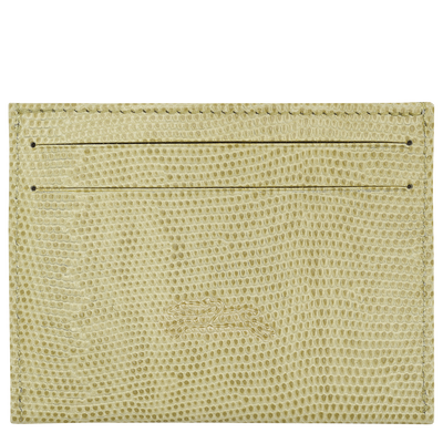 Longchamp Pocket Card holder , Pistachio - Leather