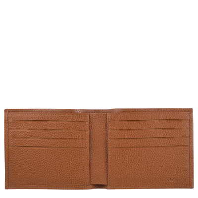 Le Foulonné Wallet , Caramel - Leather