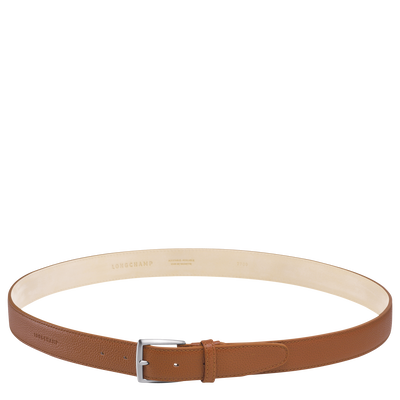 Le Foulonné Men's belt , Caramel - Leather
